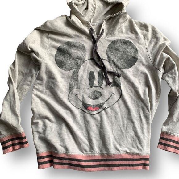 Disney Gray and Pink Mickey Mouse Hoodie - Picture 2 of 6